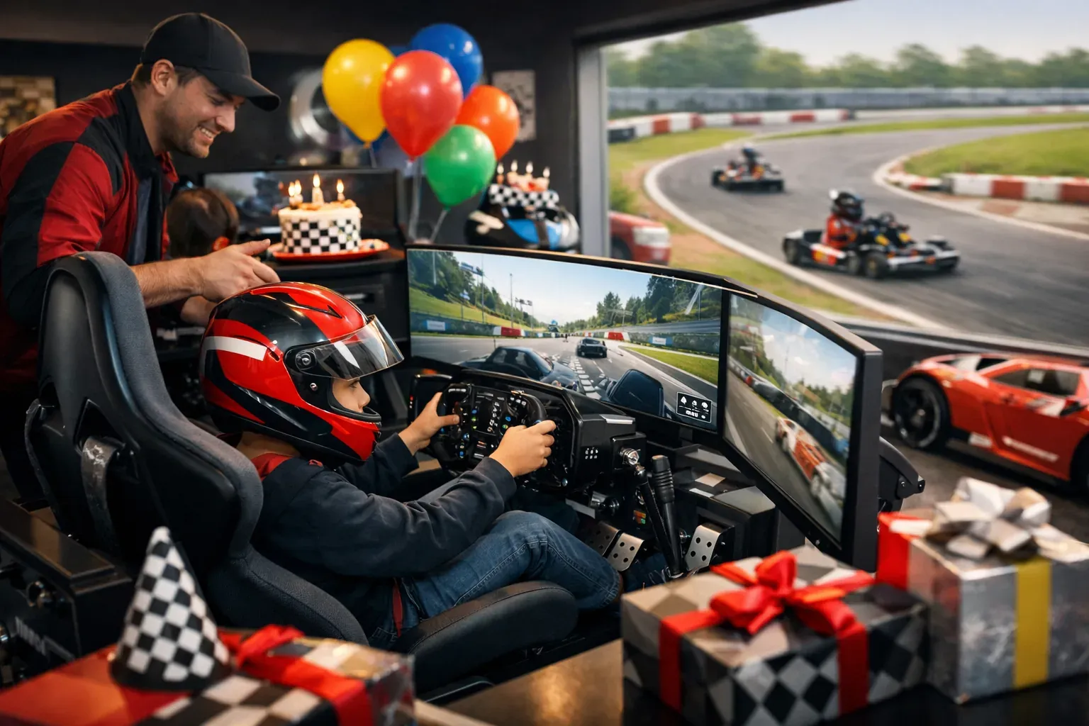 Comment préparer un anniversaire simulateur de course bien cadré